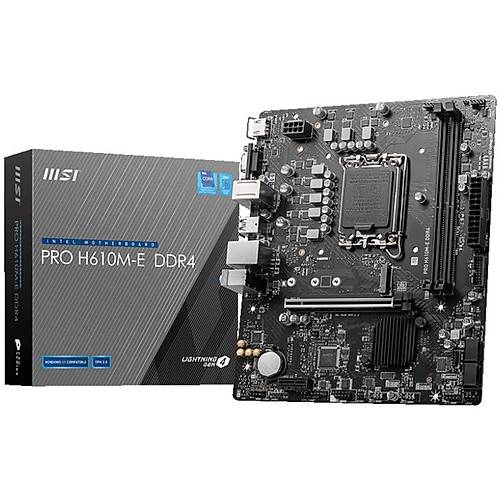 MS� PRO H610M-E DDR4 3200MHZ M.2 MATX 1700P