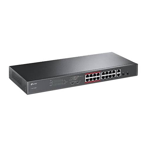 TP-LINK TL-SL1218MP 16 PORT 10/100 + 2 PORT GIGABIT YNETLEMEZ POE SWITCH