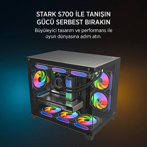 James Donkey Stark S700 650W Siyah Gaming mATX Kasa