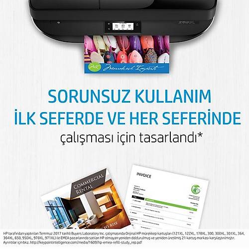 Hp Cc643Ee (300) Uc Renkl� Murekkep Kartusu 165 Sayfa
