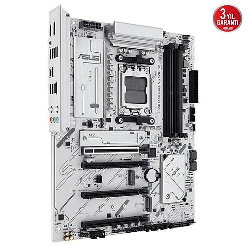 ASUS B850 MAX GAMING WIFI W AMD B850 AM5 DDR5 8000 DP HDMI 3x M2 USB3.2 WiFi 6E + BT AURA RGB 2.5Gbit LAN ATX 256GB?a kadar ram destei, 8+2+1 G Aamalar, 1xGen5 M.2, Advanced AI PC-Ready