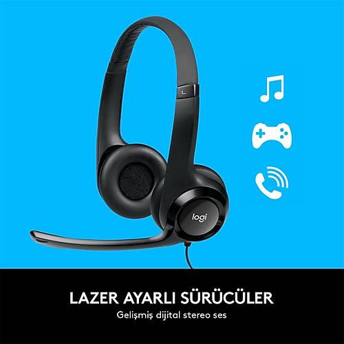 LOGITECH H390 USB GRLT NLEYC MKROFONLU KULAKLIK-SYAH A-00146 981-000406