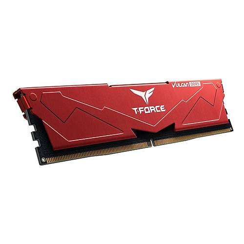Team T-Force Vulcan Red 16GB DDR5 6000Mhz CL38 Ram (FLRD516G6000HC38J01)