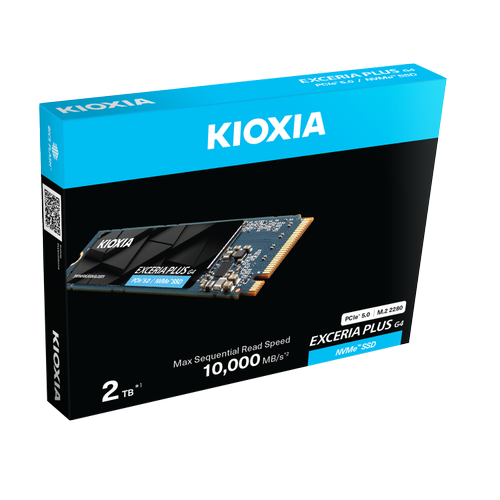 Kioxia Exceria 2TB Plus G4 M.2 NVME LVD10Z002TG8 10000/8200MB/Gen5 Ssd