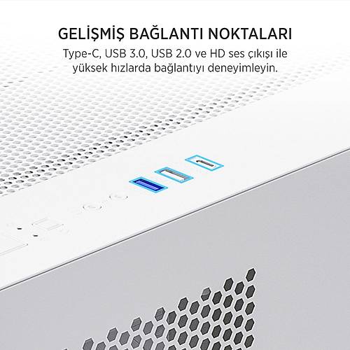 James Donkey Stark S700 750W Beyaz Gaming Micro Atx Kasa