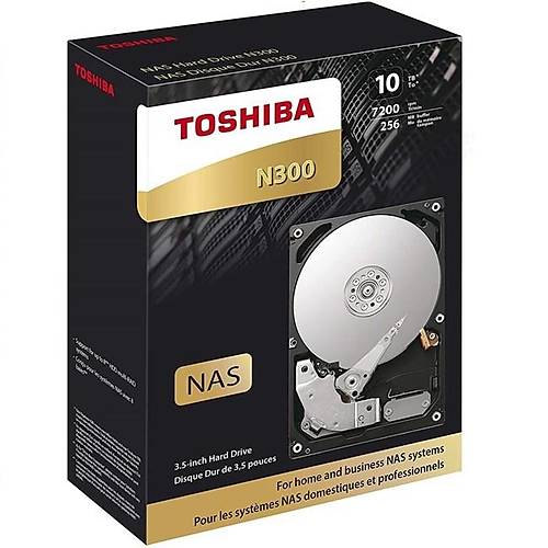 Toshiba N300 10TB 7200Rpm 512MB MN10ADA10TS Nas Diski