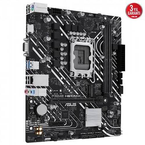 ASUS PR�ME H610M-K DDR5 5600MHZ HDM� VGA MATX 1700