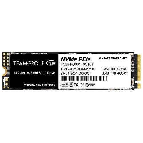 Team Mp33 Pro 1TB 2400/2100MB/S TM8FPD001T0C101 NVME PCIE GEN3X4 M.2 Ssd