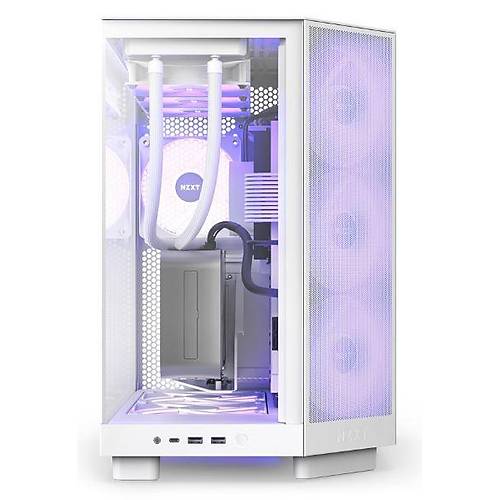 NZXT H6 Flow CC-H61FW-R1 Beyaz ATX Mid Tower Kasa