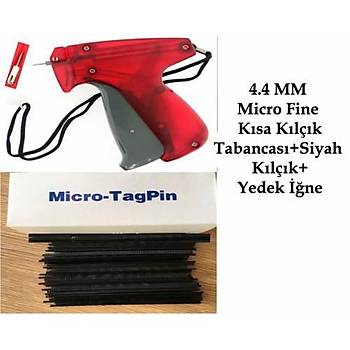 4.4 MM Micro Fine Kýsa Siyah Kýlçýk ve Etiket Takma Tabancasý (Kuaför-Takým Elbise)