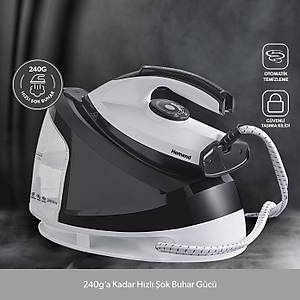 KARACA Homend Steamwork 1167H Buhar Kazanl� �t� Siyah Beyaz