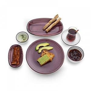 Emsan Beste 32 Par�a Porselen 6 Ki�ilik G�l Kurusu Kahvalt� Tak�m�