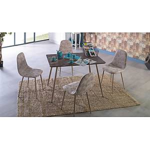 �ST�KBAL Marble Mutfak Masa Seti Cap