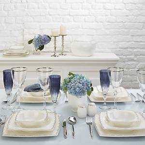 Emsan Fine Bone Lotus 60 Par�a 12 Ki�ilik Yemek Tak�m�