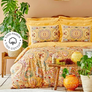 Karaca Home Manas Hardal �ift Ki�ilik Nevresim Tak�m�