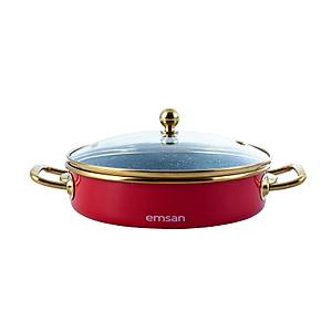 Emsan Troy Kapakl� Sahan K�rm�z� 20 cm