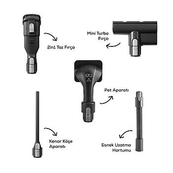 Karaca Vantuz Power Up Pro Dikey Sprge Black Chrome