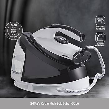 KARACA Homend Steamwork 1167H Buhar Kazanl t Siyah Beyaz
