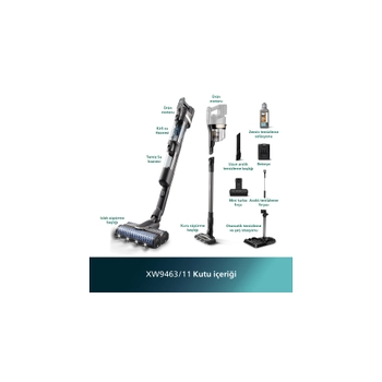 PHILIPS AquaTrio Islak&Kuru Kablosuz Dikey Sprge  9000 Serisi