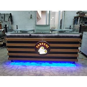 Çiftli Tantuni Tezgahı Ahşap Model