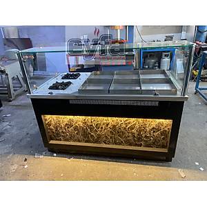 6 Tepsili 2 Ate�li Ocak Kuru Sistem Yemeklik Benmarisi