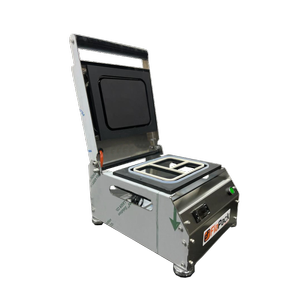 PASLANMAZ KASE TABAK KAPATMA MAKINESI 3 B�LMELI YEMEK PAKETLEME GMF-3