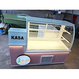 Pasta Ve Haz�rl�k Tezgah� Beyaz Pembe Ah�ap Dekor