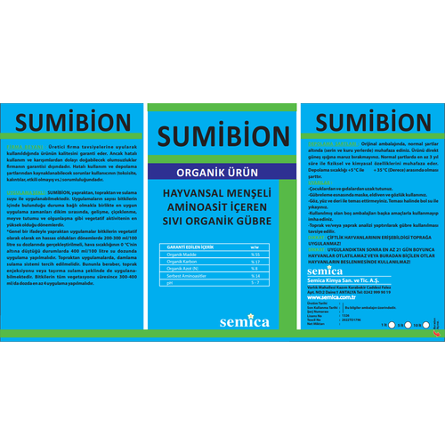 Hayvansal Menşeli Sıvı Organik Gübre Sumibion 250 Ml