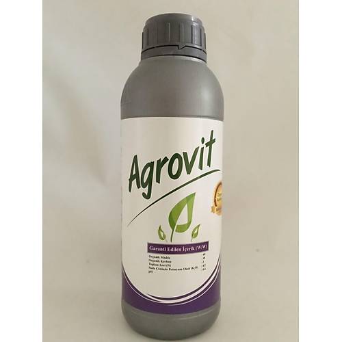 Agrovit Organik Karbonlu Sv Bitki Besini 1 Litre - Verim Artrc Ve Besleyici