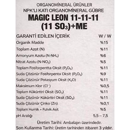 Magic Leon 11.11.11+11SO3  NPK LI ORGAM�NERAL G�BRE 25 kg