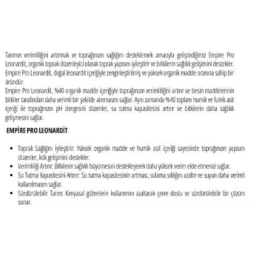 STM KMYA Empire Pro Leonardit 25 kg