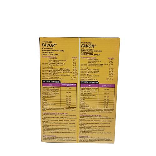 Doktor Tarsa Favor Npk 15-40-15+Te Npk Harmanlanm Yaprak Gbresi 1kg