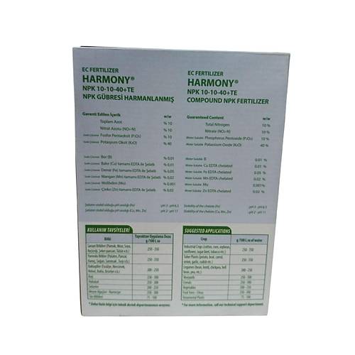Gbre Npk 10-10-40+Te Harmony 1 Kg