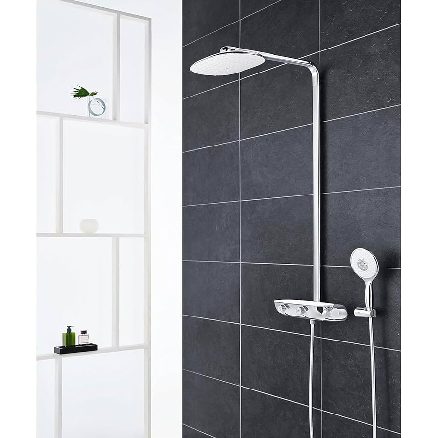 Grohe Rainshower System SmartControl Mono 360 Duvara monte termostatik bataryalı duş sistemi 26361000