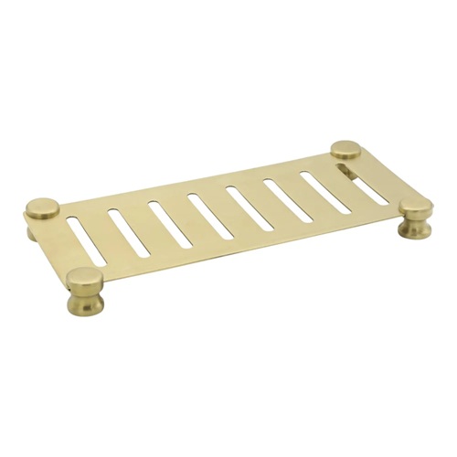 Aksy Setüstü 34X15X3 Metal Tepsi D-K-B 2027 Fırçalanmış Gold
