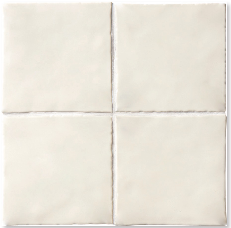 Country 15x15 Chez White Fon El Yapımı Parlak Seramik