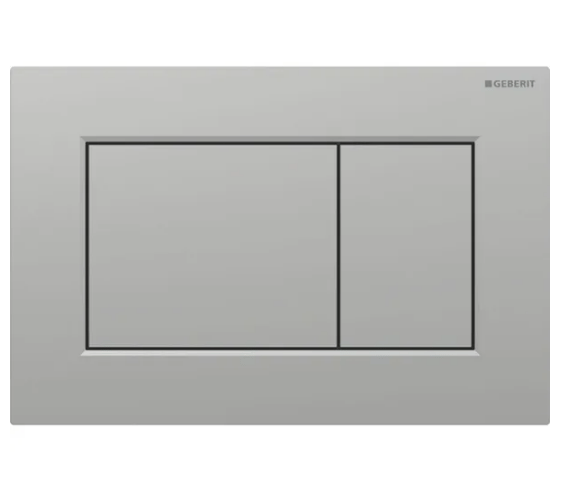 Geberit Kumanda Kapağı Sigma 01 Square - Çift Basmalı Mat Krom  115.660.JQ.1