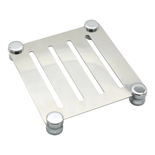 Aksy Pirinç 22x20x3cm Setüstü Metal Tepsi K-K 2027 Fırçalanmış Gold