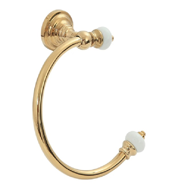 Aksy Pirinç Fantasia Halka Havluluk 8404 Pvd Gold
