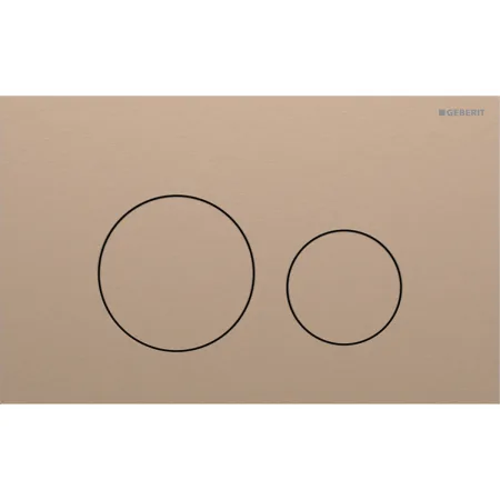 Geberit Kumanda Kapağı Sigma40 Round - Çift Basmalı  Bronz 115.628.QB.1