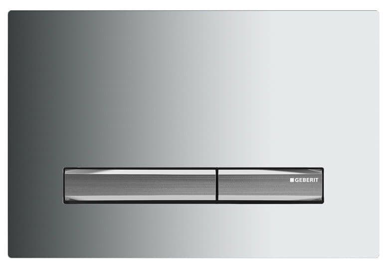 Geberit Kumanda Kapağı Sigma50 Sqaure Çift Basmalı Parlak Krom /Krom 115.788.21.2