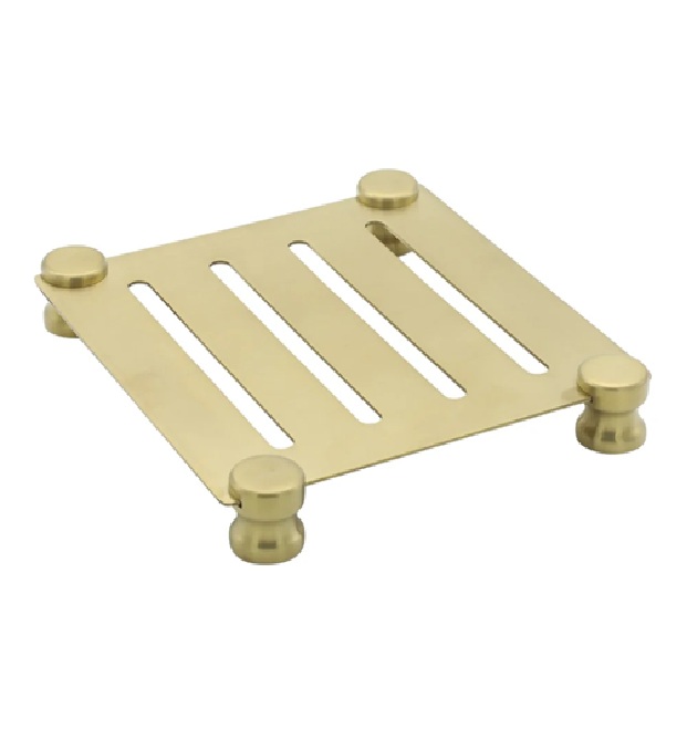 Aksy Pirinç Setüstü Metal Tepsi K-K 2027 Pvd Mat Gold