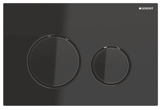 Geberit Sigma 50 Round (Eski Sigma21) Siyah Krom Buton- Siyah Cam-Siyah Krom 115.651.SJ.1