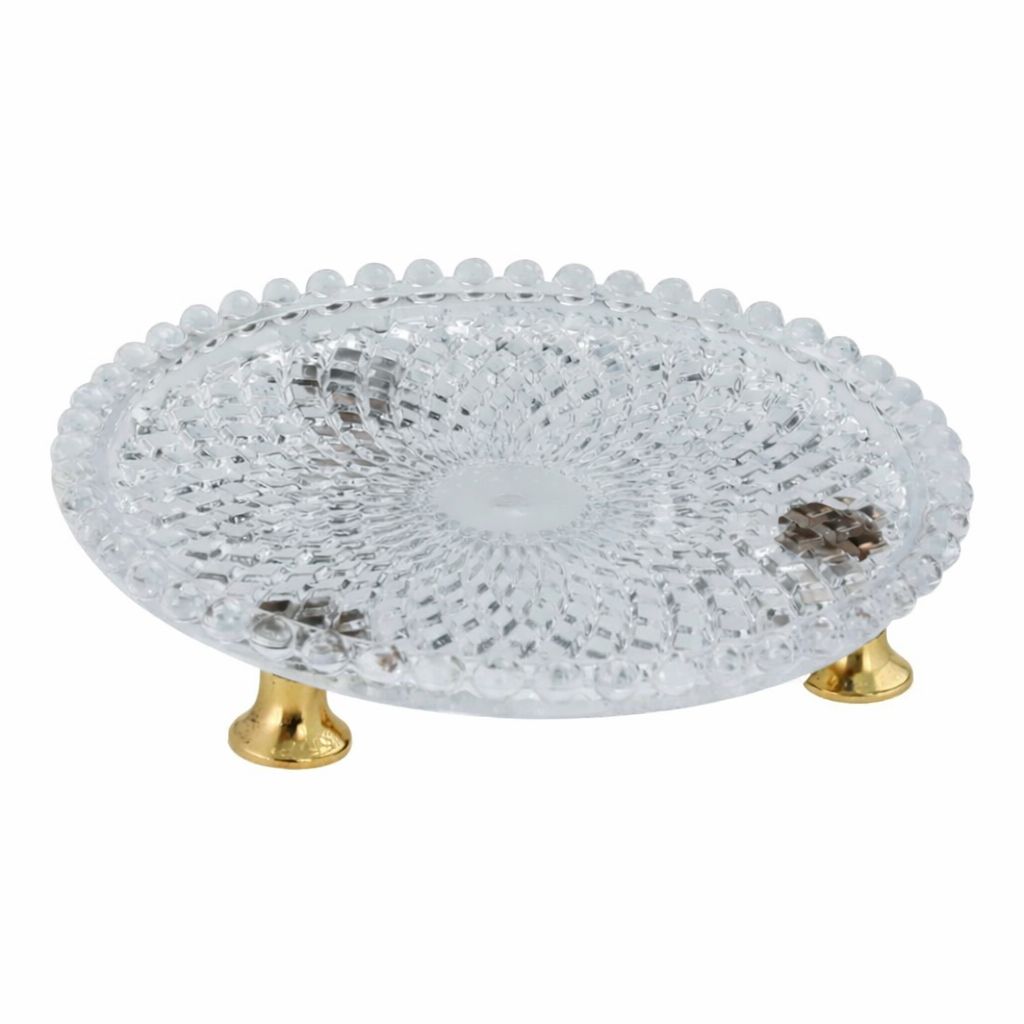 Aksy Pirinç Setüstü Tepsi B-Cam 4741 Pvd Gold/Cam