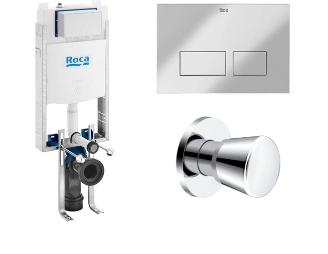 ROCA GÖMME REZERVUAR ACTİVE ONE HALF FRAME+AC4 KROM + KESME VALFİ A89P160121