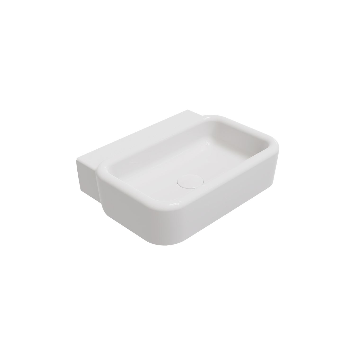 ISVEA Curvo Parlak Beyaz Lavabo 62 cm 10CR65062 -TRV