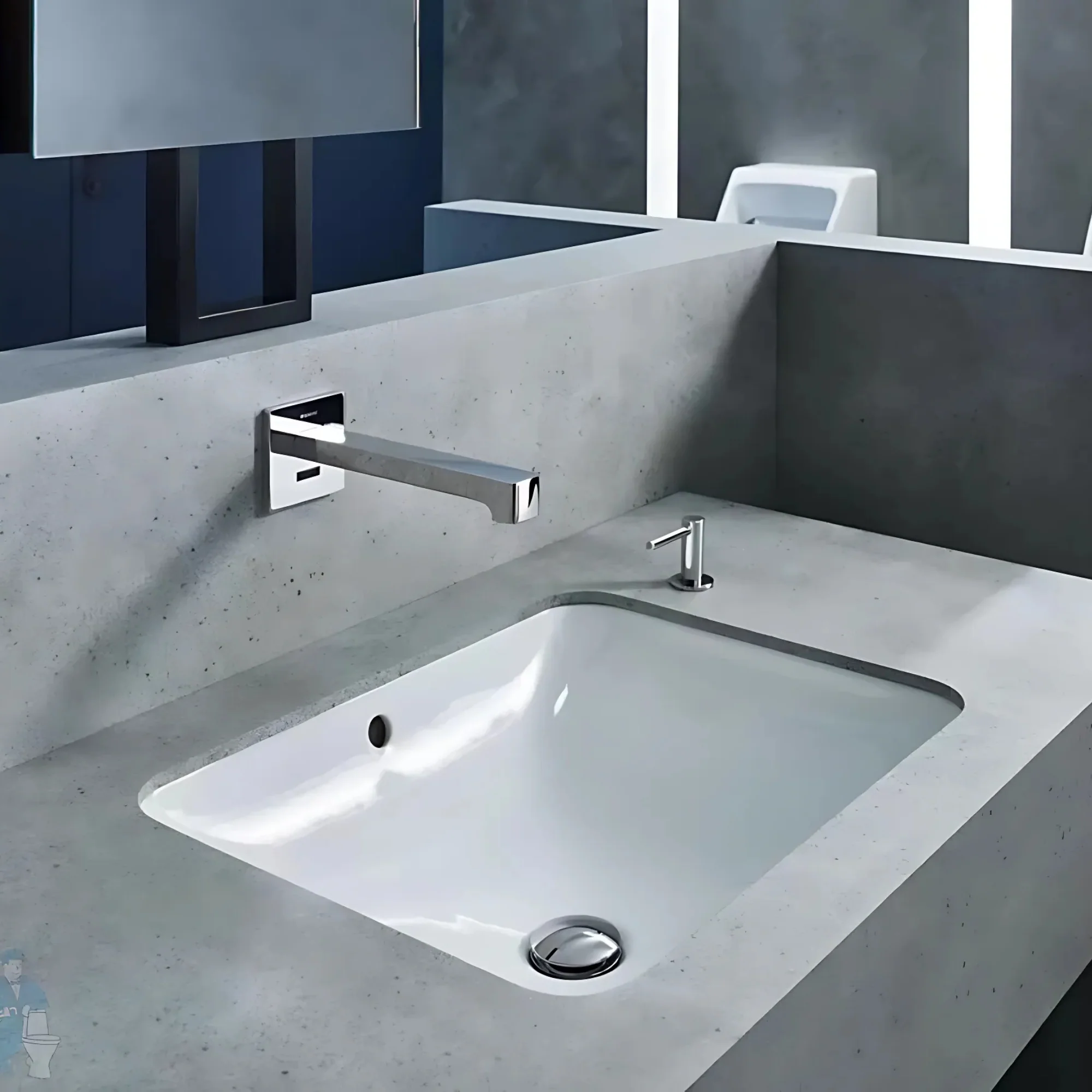GEBERIT VARİFORM TEZGAH ALTI LAVABO DİKDÖRTGEN B45 500.760.01.2