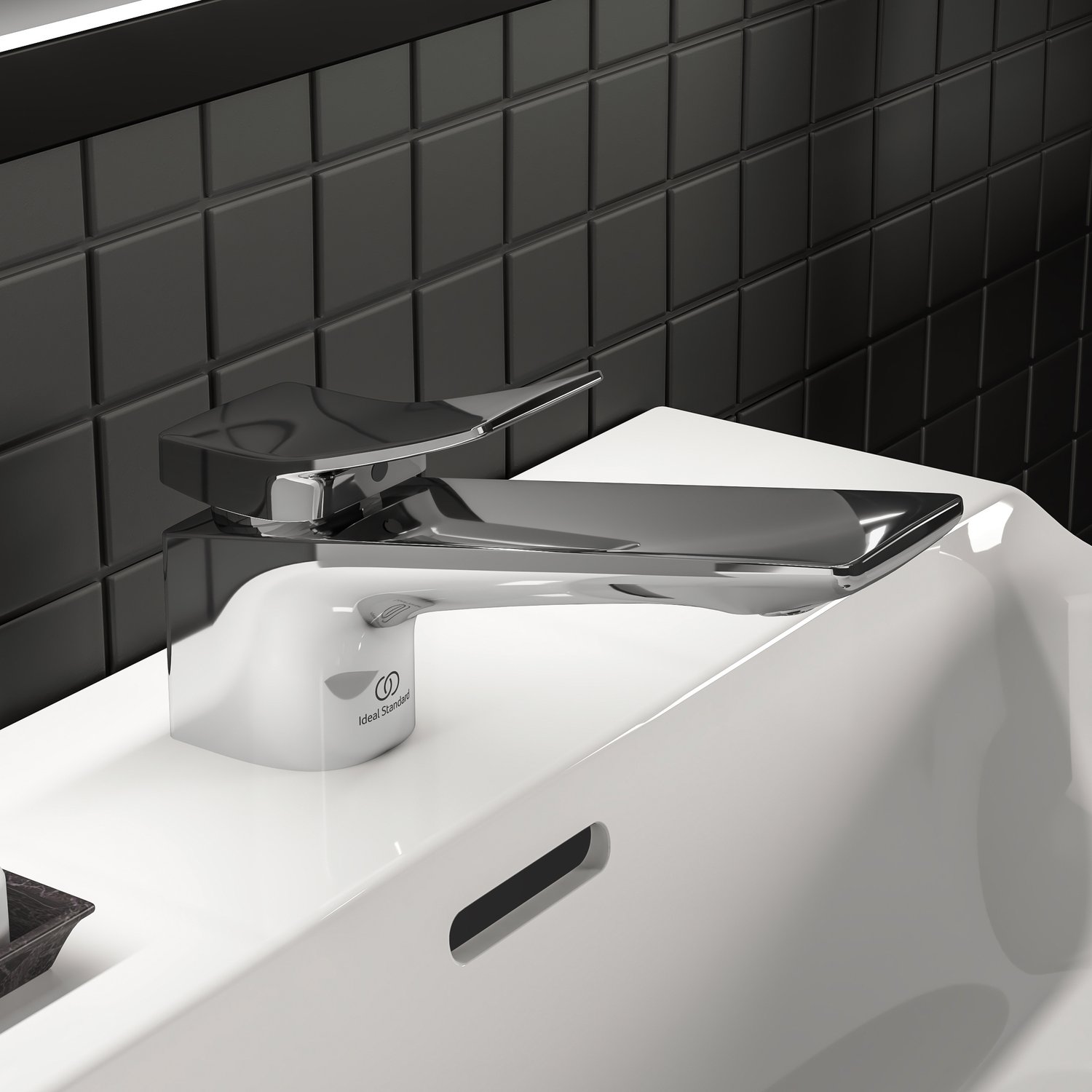Ideal Standard  Conca Lavabo Bataryası-Chrome-Sifon Kumandalı BC753AA