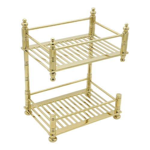 Aksy Pirinç Setüstü 18x26x32cm Tezgah Üstü Peçetelik 7870/2 Mat Gold