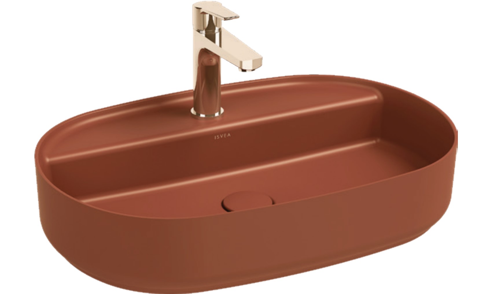 ISVEA İNFİNİTY BATARYA DELİKLİ T.Ü 60CM LAVABO TERRA COTTA 10NF65060-2U